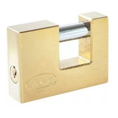 Candado Acero Cortina Llave Estándar 80mm Latón Brillan Lock