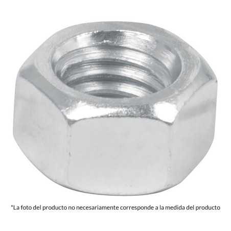 Tuerca Hexagonal 3/8" Acero Galvanizado Bolsa con 100pz