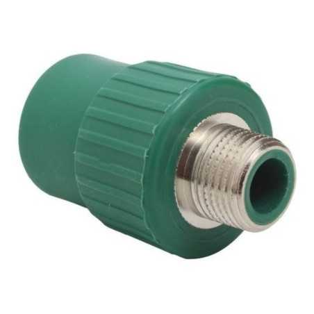 Conector Macho 25mm 3/4'' Rosca Exterior Tuboplus ( 2 Pzas )